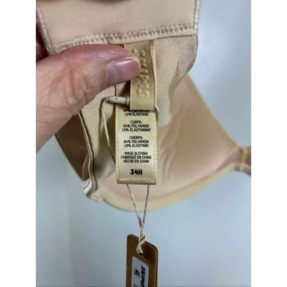 SKIMS NWT Wireless Super Push Up Bra in Sand Size 34H - Picture 9 of 10